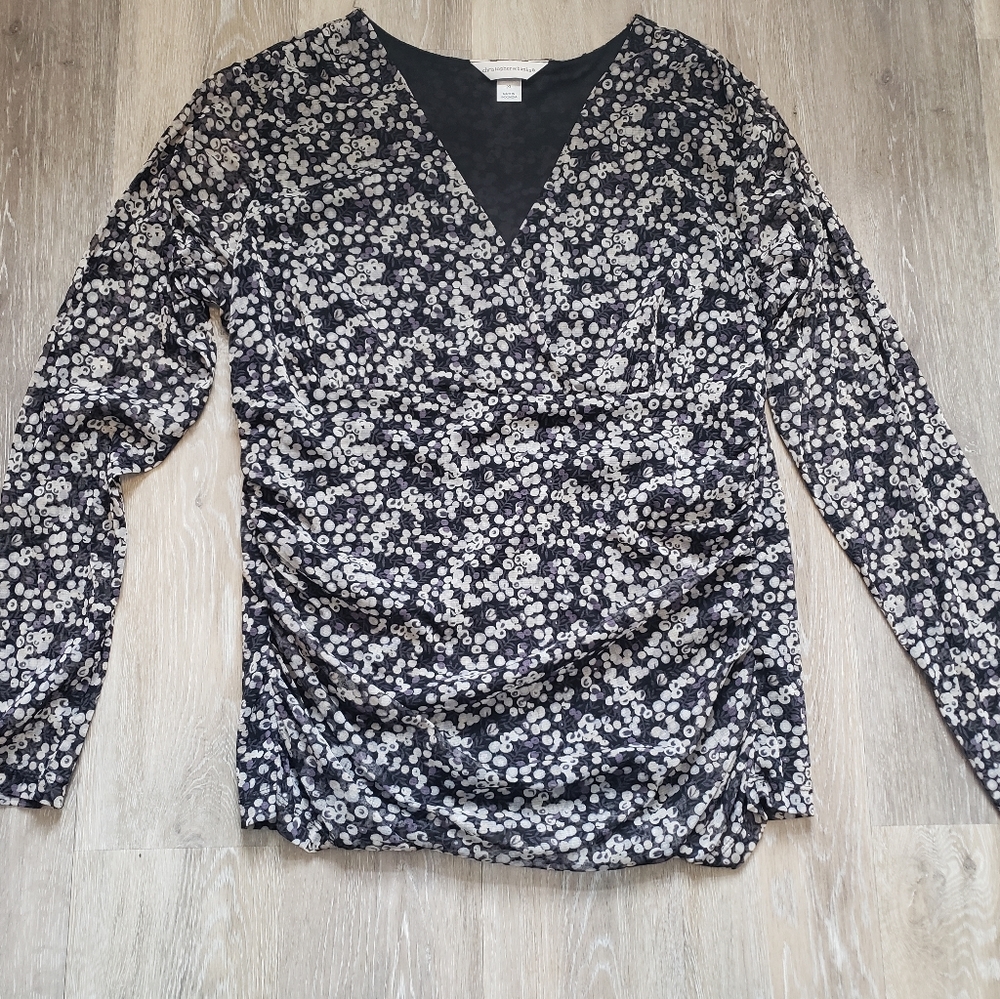 Christopher & Banks>>V-Neck Long-Sleeve Top XL